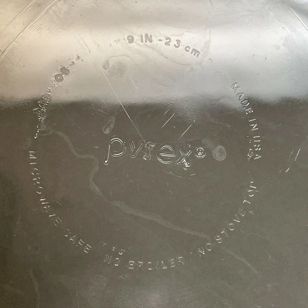 Pyrex 209 Clear Glass Pie Plates Dishes Baking 9‎ 7/8